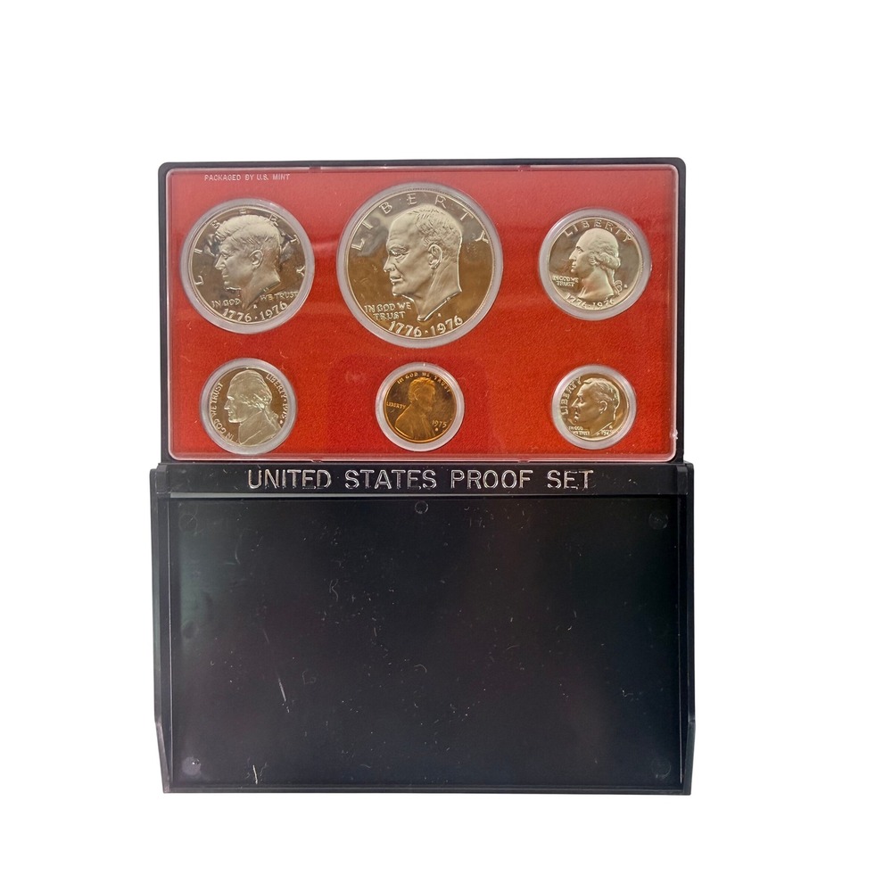 1975-S (2) US Mint 6 Coin Proof Set Bicentennial 1776-1976 Only 2,845,450 Minted - Picture 2 of 7